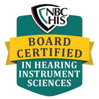 National Board Certified in Hearing Instrument Sciences Badge